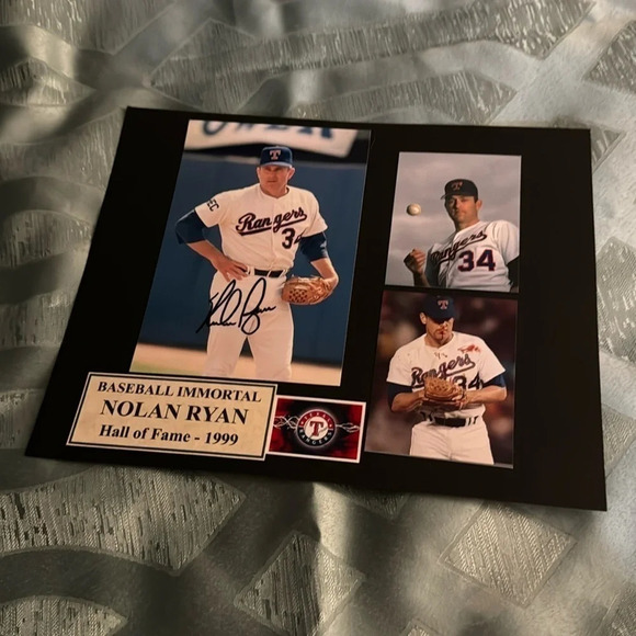 Nolan Ryan autograph Texas Rangers photo - Picture 1 of 1